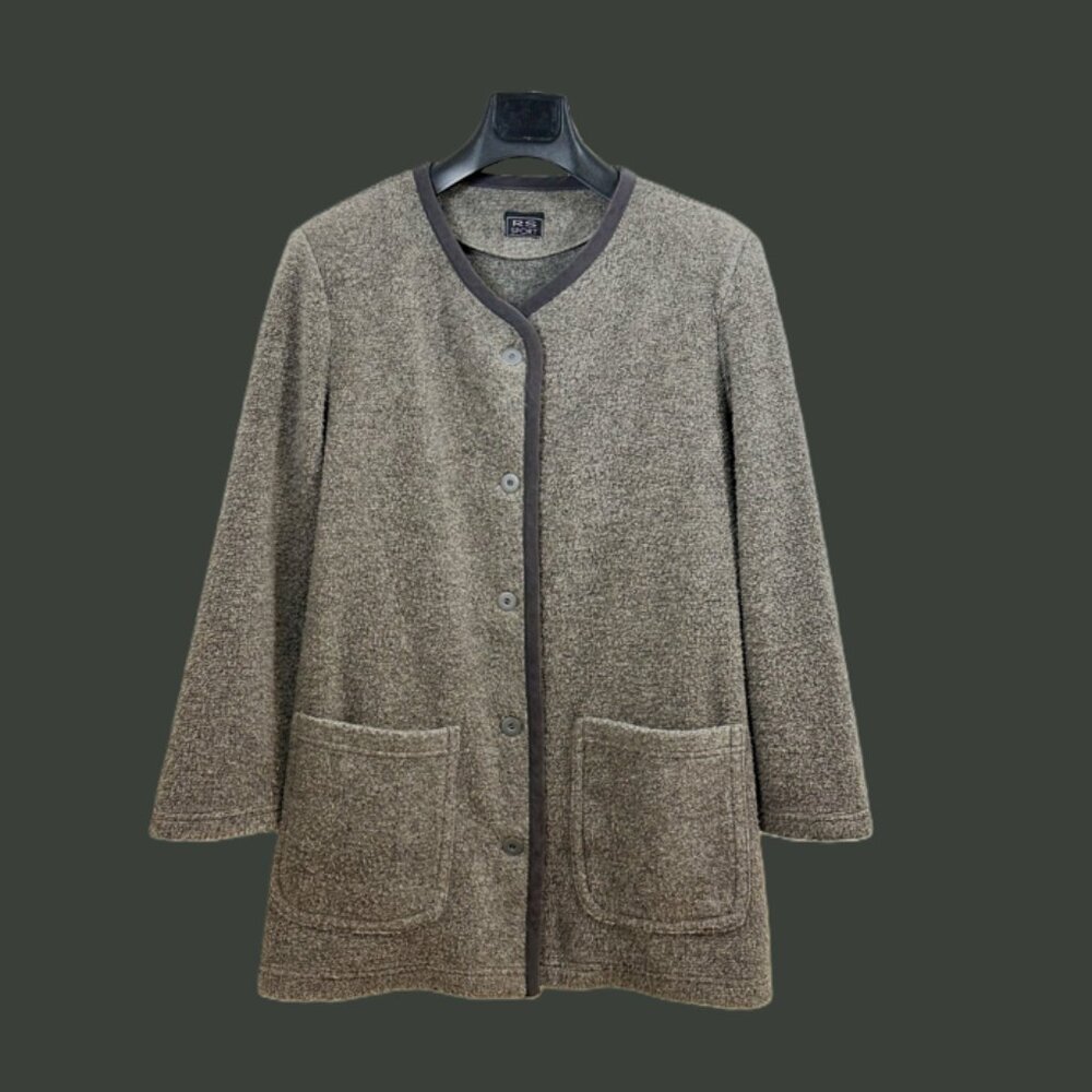 Share RS Sport Cardigan Coat Women's, Large, Gray, Vintage Wooly Austrian/Tyrole